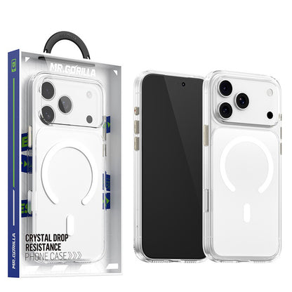 MagSafe-deksel til Apple iPhone 18 Pro / 17 Pro, Blueo, Crystal+ Anti-Drop, gjennomsiktig