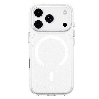 MagSafe-deksel til Apple iPhone 18 Pro / 17 Pro, Blueo Crystal Pro Anti-Drop Glitter, gjennomsiktig