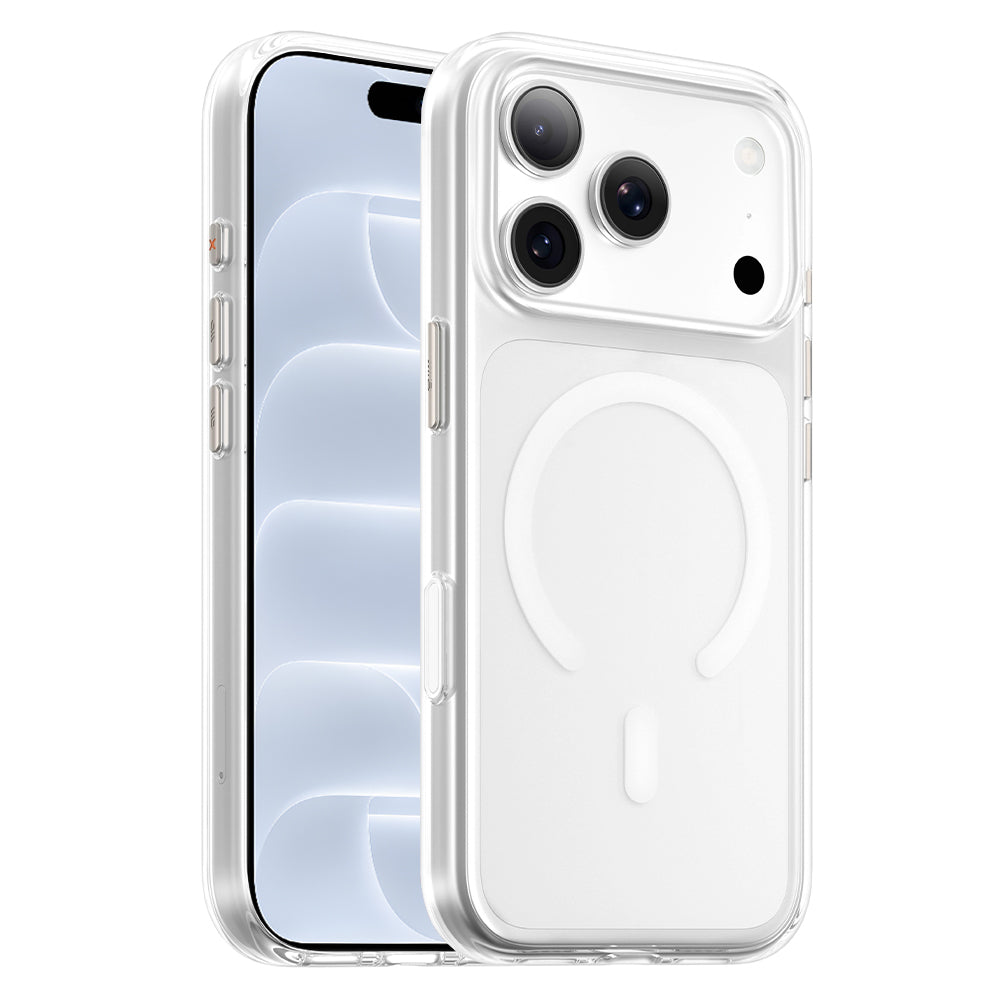 MagSafe-deksel til Apple iPhone 18 Pro / 17 Pro, Blueo, Crystal Pro Anti-Drop, gjennomsiktig
