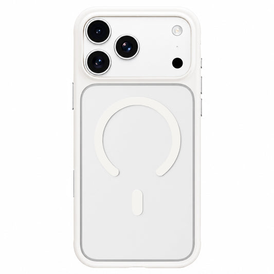 MagSafe-deksel til Apple iPhone 18 Pro / 17 Pro, Blueo, hudvennlig og støtsikkert, satenghvit