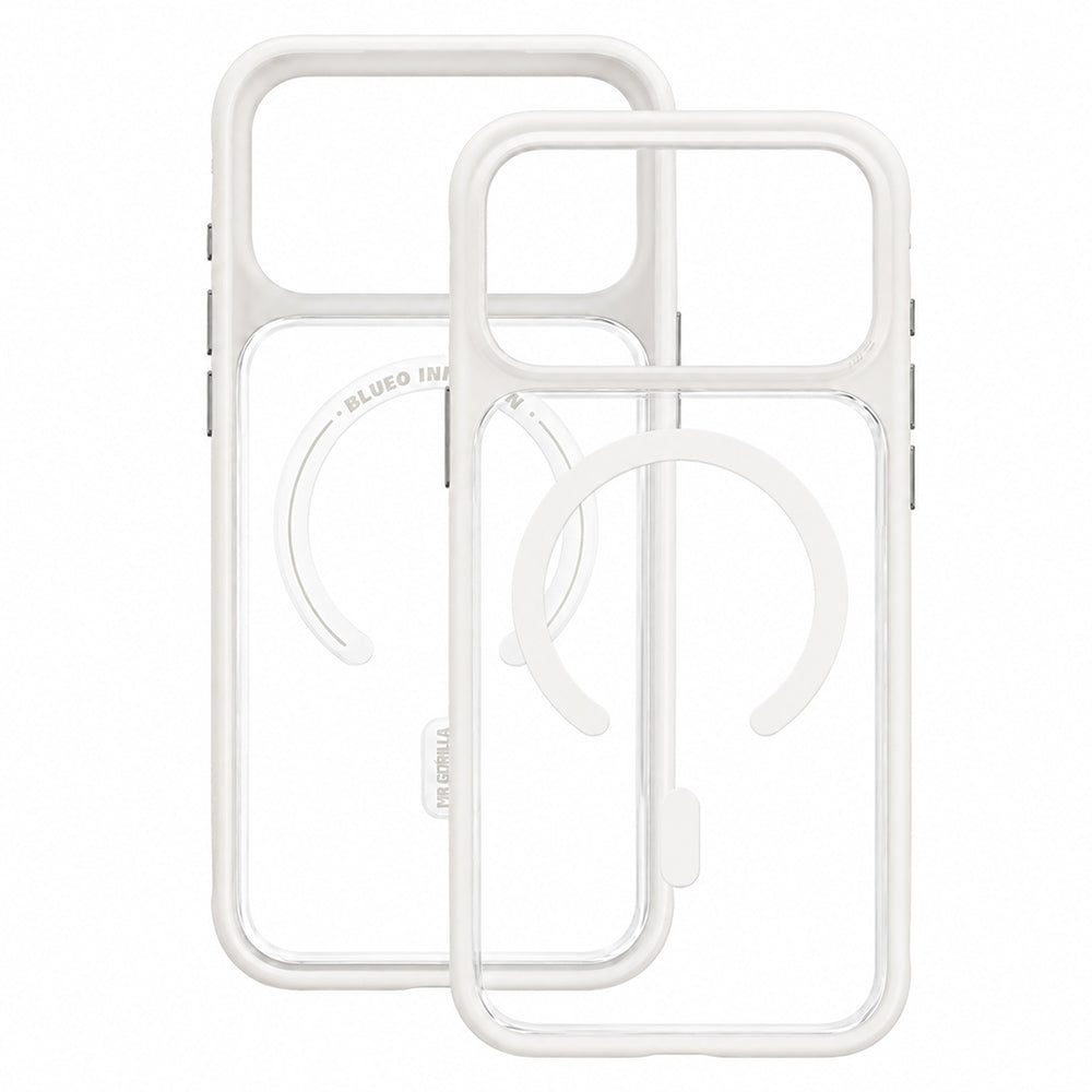 MagSafe-deksel til Apple iPhone 18 Pro / 17 Pro, Blueo, hudvennlig og støtsikkert, satenghvit