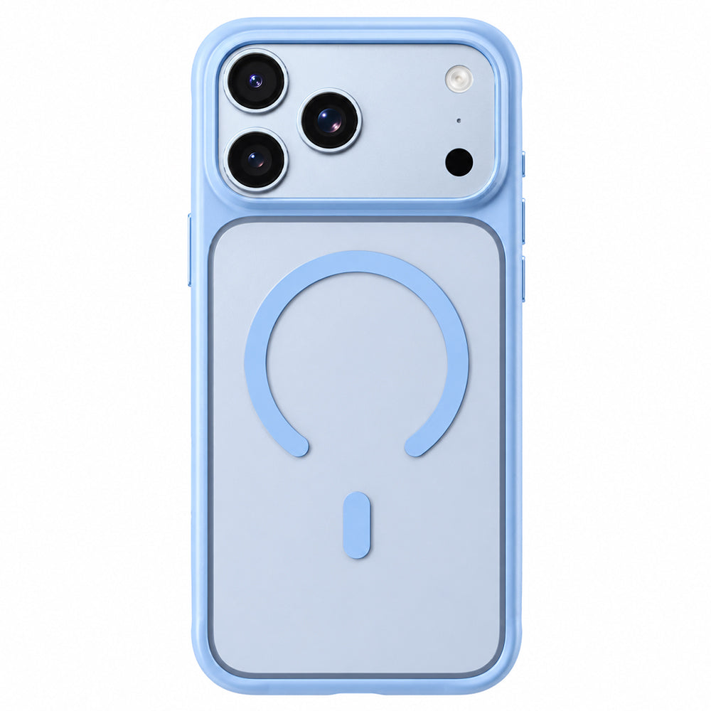 MagSafe-deksel til Apple iPhone 18 Pro / 17 Pro, Blueo, hudvennlig og støtsikkert, satengblått