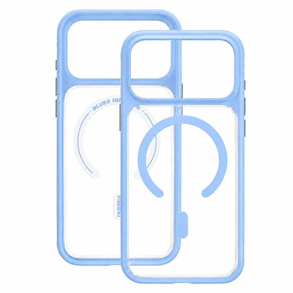 MagSafe-deksel til Apple iPhone 18 Pro / 17 Pro, Blueo, hudvennlig og støtsikkert, satengblått