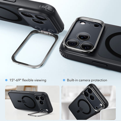 MagSafe-deksel for Apple iPhone 18 Pro / 17 Pro, ESR, Classic Hybrid Kickstand, Satinert svart