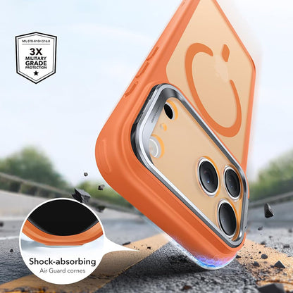MagSafe-deksel for Apple iPhone 18 Pro / 17 Pro, ESR, Classic Hybrid Kickstand, Satinert Oransje