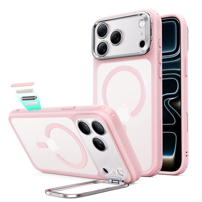 MagSafe-deksel for Apple iPhone 18 Pro / 17 Pro, ESR, Classic Hybrid Kickstand, Satinert Rosa