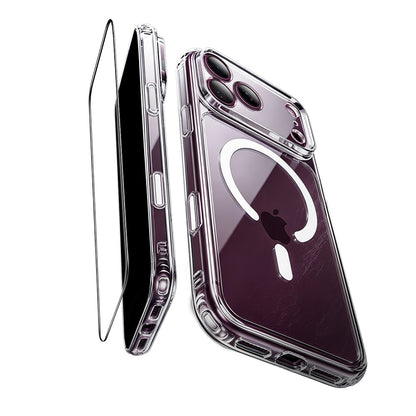 MagSafe-deksel for Apple iPhone 18 Pro / 17 Pro, ESR, Classic Hybrid med skjermbeskytter, gjennomsiktig