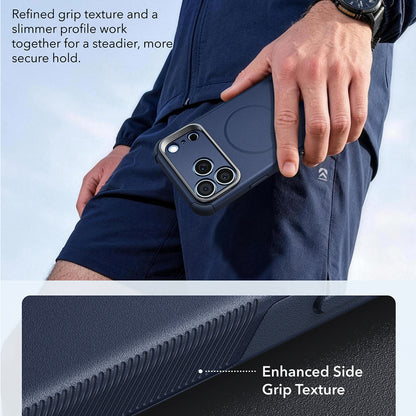 MagSafe-deksel for Apple iPhone 18 Pro / 17 Pro, ESR, Cyber Armor Kickstand, Blå