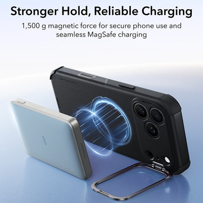MagSafe-deksel for Apple iPhone 18 Pro / 17 Pro, ESR, Cyber Armor Kickstand, Svart