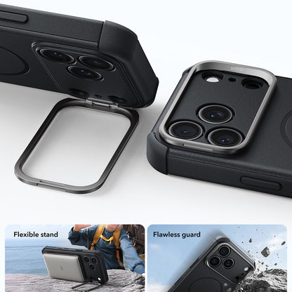 MagSafe-deksel for Apple iPhone 18 Pro / 17 Pro, ESR, Cyber Armor Kickstand, Svart