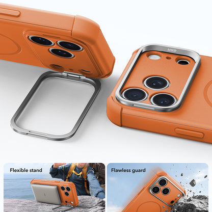 MagSafe-deksel for Apple iPhone 18 Pro / 17 Pro, ESR, Cyber Armor Kickstand, Oransje