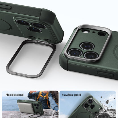 MagSafe-deksel for Apple iPhone 18 Pro / 17 Pro, ESR, Cyber Armor Kickstand, Grønn