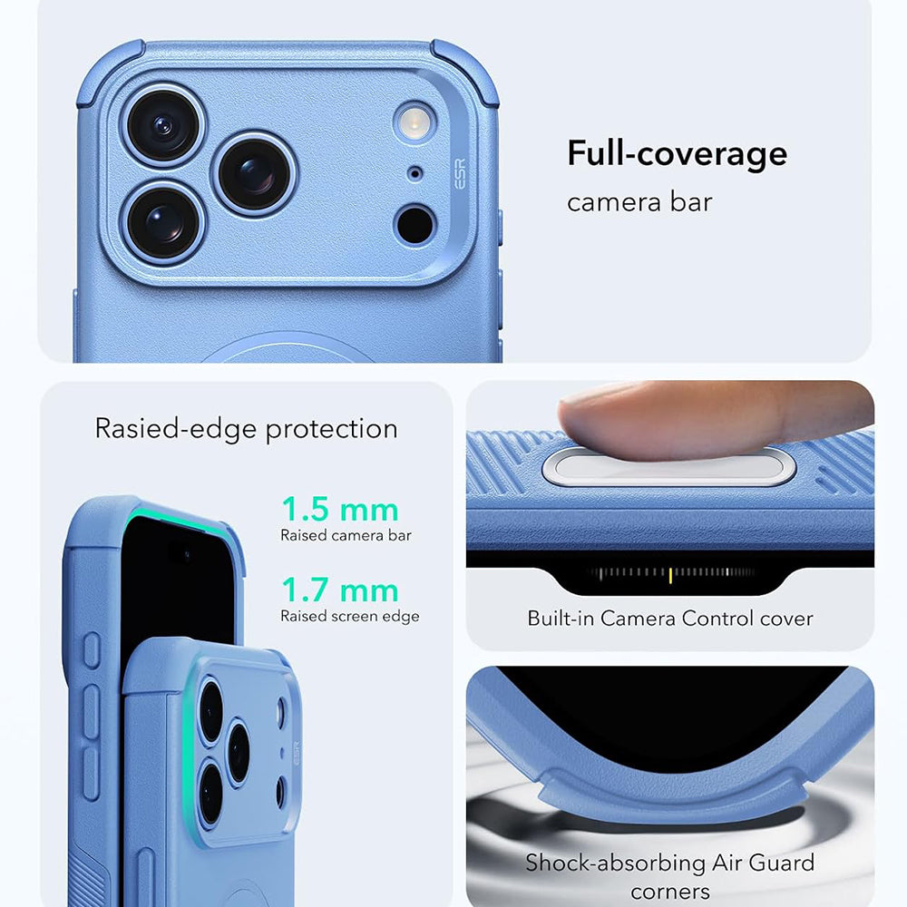 MagSafe-deksel for Apple iPhone 18 Pro / 17 Pro, ESR, Cyber, Blå
