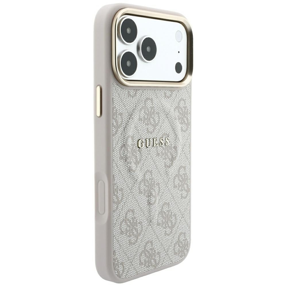 MagSafe-deksel for Apple iPhone 18 Pro / 17 Pro, Guess, 4G Embossed Classic, Rosa