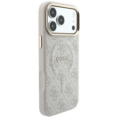 MagSafe-deksel for Apple iPhone 18 Pro / 17 Pro, Guess, 4G Embossed Classic, Rosa