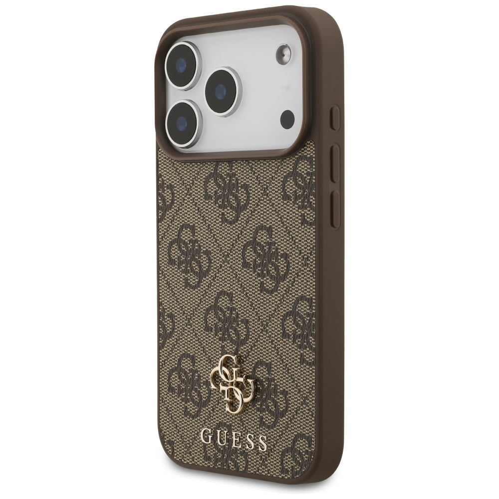 MagSafe-deksel for Apple iPhone 18 Pro / 17 Pro, Guess, 4G Small and Classic, Brun