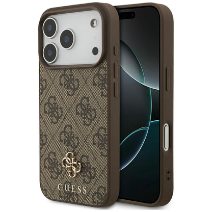MagSafe-deksel for Apple iPhone 18 Pro / 17 Pro, Guess, 4G Small and Classic, Brun