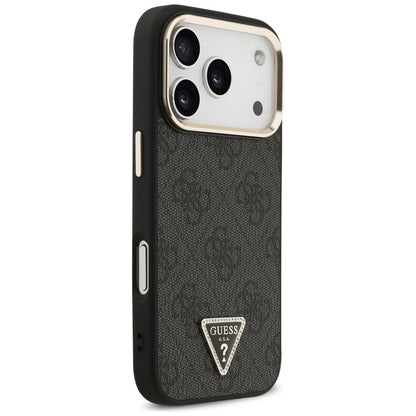 MagSafe-deksel for Apple iPhone 18 Pro / 17 Pro, Guess, 4G Triangle Logo, Svart