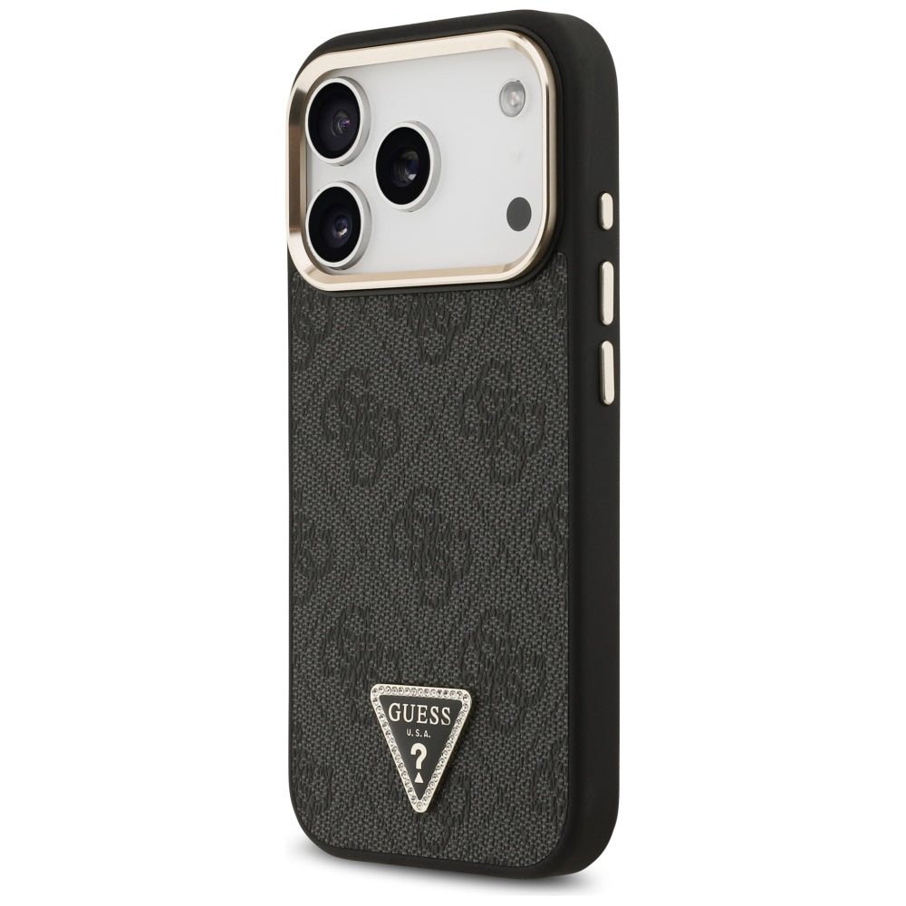 MagSafe-deksel for Apple iPhone 18 Pro / 17 Pro, Guess, 4G Triangle Logo, Svart