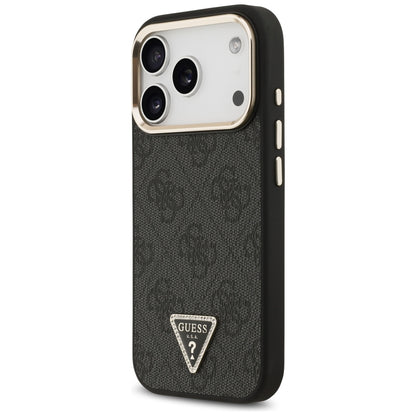 MagSafe-deksel for Apple iPhone 18 Pro / 17 Pro, Guess, 4G Triangle Logo, Svart