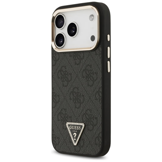 MagSafe-deksel for Apple iPhone 18 Pro / 17 Pro, Guess, 4G Triangle Logo, Svart