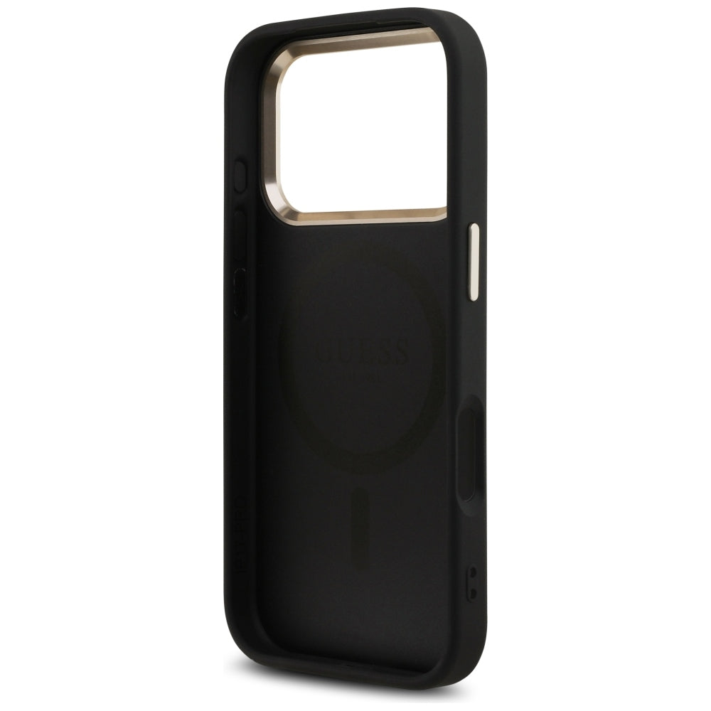 MagSafe-deksel for Apple iPhone 18 Pro / 17 Pro, Guess, 4G Triangle Logo, Svart