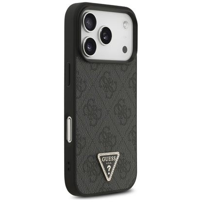 MagSafe-deksel for Apple iPhone 18 Pro / 17 Pro, Guess, 4G Triangle Strass, Svart