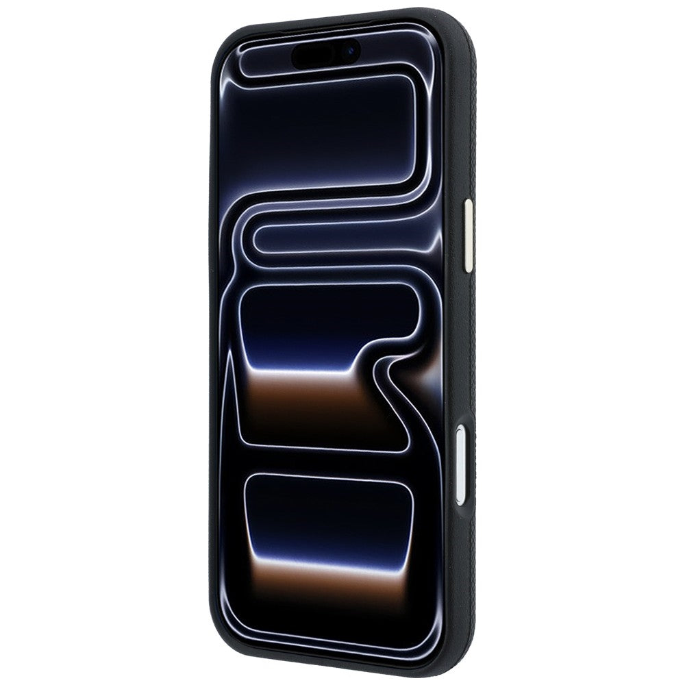 MagSafe-deksel for Apple iPhone 18 Pro / 17 Pro, Guess, Kornet Rund Strass-logo, Svart