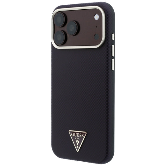 MagSafe-deksel for Apple iPhone 18 Pro / 17 Pro, Guess, Kevlar Triangle Logo, Burgunder