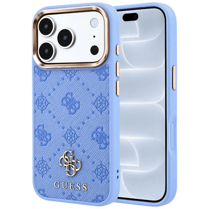 MagSafe-deksel for Apple iPhone 18 Pro / 17 Pro, Guess, Peony 4G Small Logo, Bleu