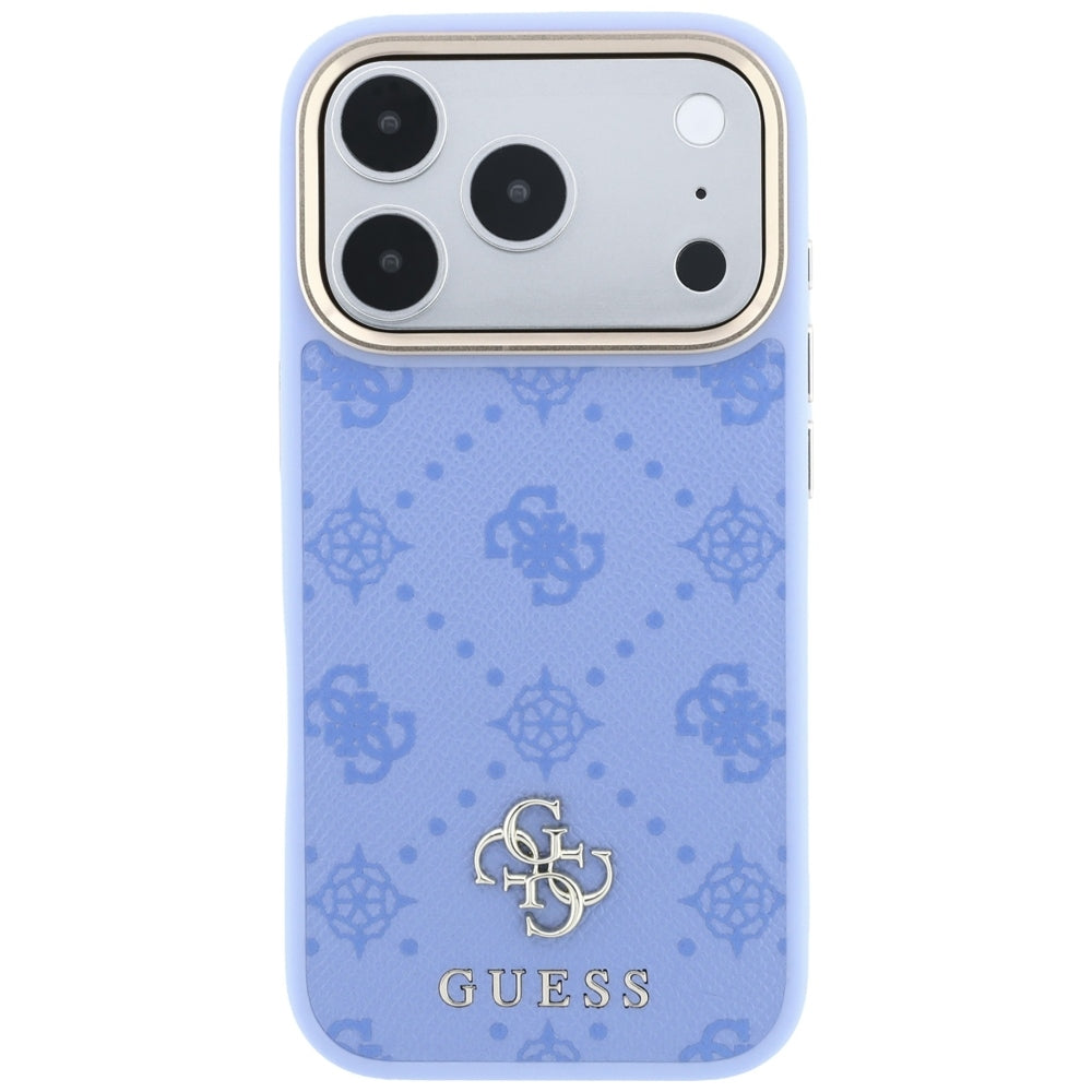 MagSafe-deksel for Apple iPhone 18 Pro / 17 Pro, Guess, Peony 4G Small Logo, Bleu