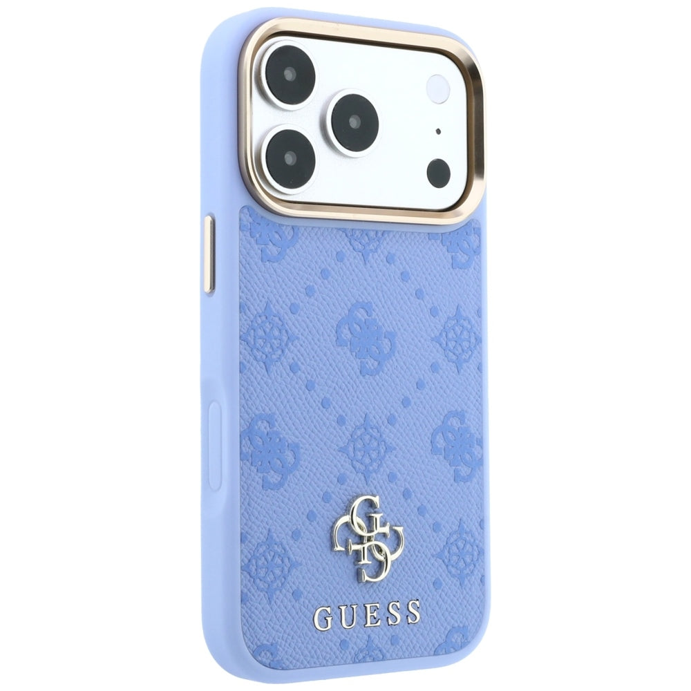 MagSafe-deksel for Apple iPhone 18 Pro / 17 Pro, Guess, Peony 4G Small Logo, Bleu
