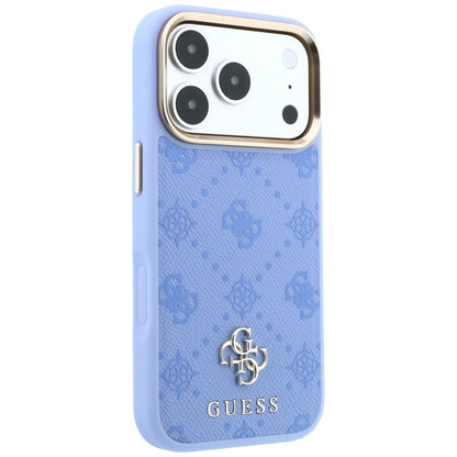 MagSafe-deksel for Apple iPhone 18 Pro / 17 Pro, Guess, Peony 4G Small Logo, Bleu