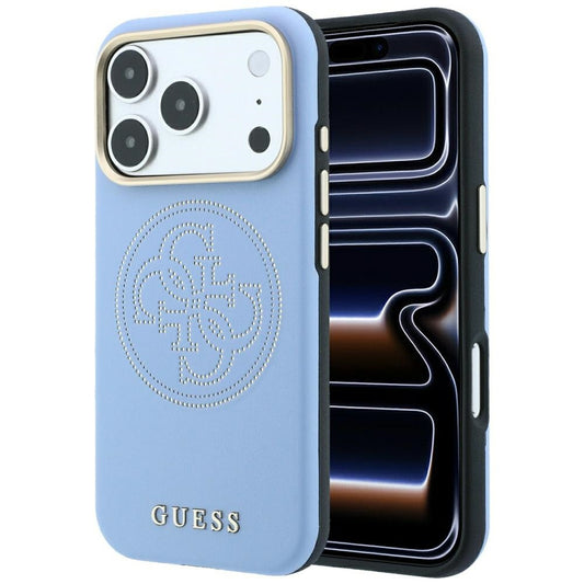 MagSafe-deksel for Apple iPhone 18 Pro / 17 Pro, Guess, Perforert 4G, Blå