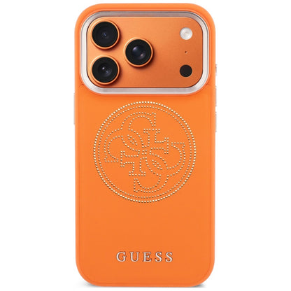 MagSafe-deksel for Apple iPhone 18 Pro / 17 Pro, Guess, Perforert 4G, Oransje