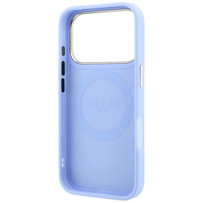 MagSafe-deksel for Apple iPhone 18 Pro / 17 Pro, Guess, Stripe Peony 4G, Bleu