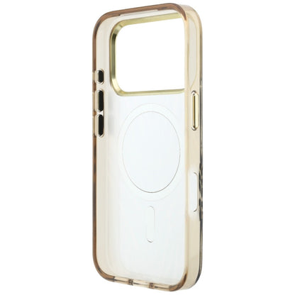 MagSafe-deksel for Apple iPhone 18 Pro / 17 Pro, Guess, Zebra Glitter Triangle Logo, Gull