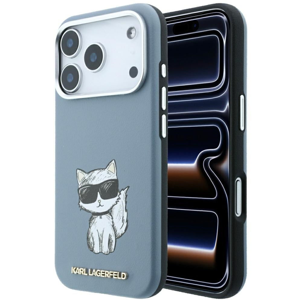 MagSafe-deksel for Apple iPhone 18 Pro / 17 Pro, Karl Lagerfeld, Choupette Sketch, Bleu