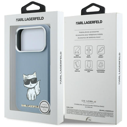 MagSafe-deksel for Apple iPhone 18 Pro / 17 Pro, Karl Lagerfeld, Choupette Sketch, Bleu