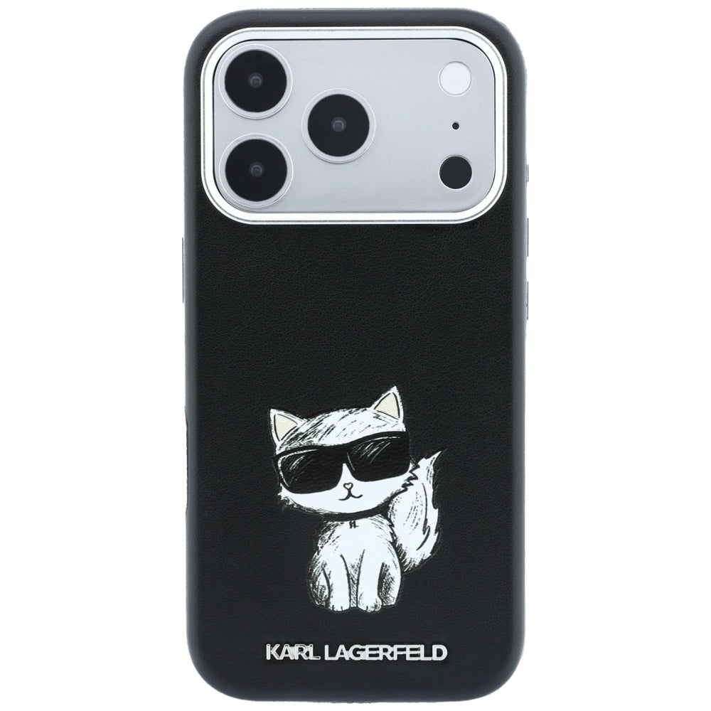MagSafe-deksel for Apple iPhone 18 Pro / 17 Pro, Karl Lagerfeld, Choupette Sketch, Svart