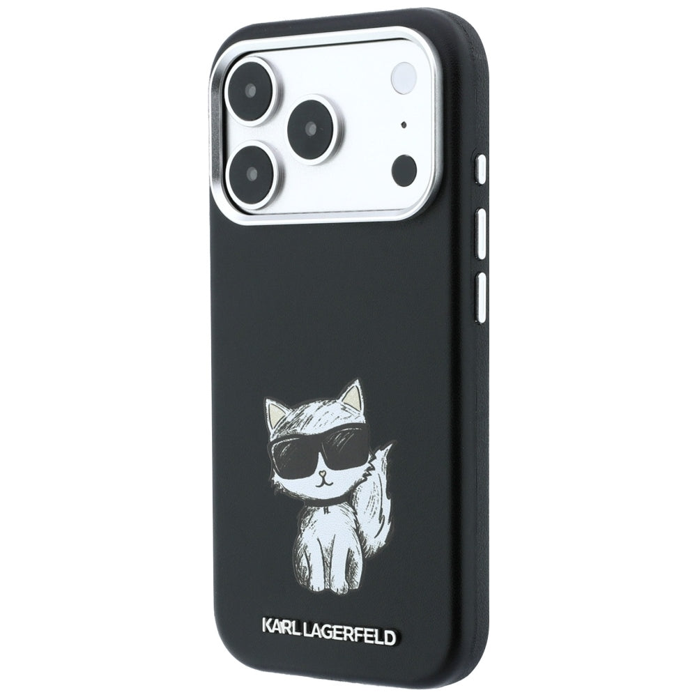 MagSafe-deksel for Apple iPhone 18 Pro / 17 Pro, Karl Lagerfeld, Choupette Sketch, Svart