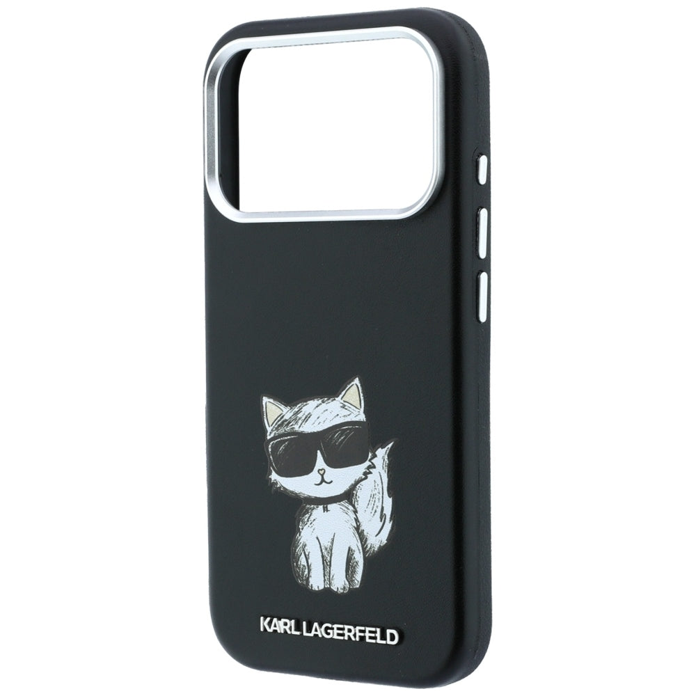 MagSafe-deksel for Apple iPhone 18 Pro / 17 Pro, Karl Lagerfeld, Choupette Sketch, Svart