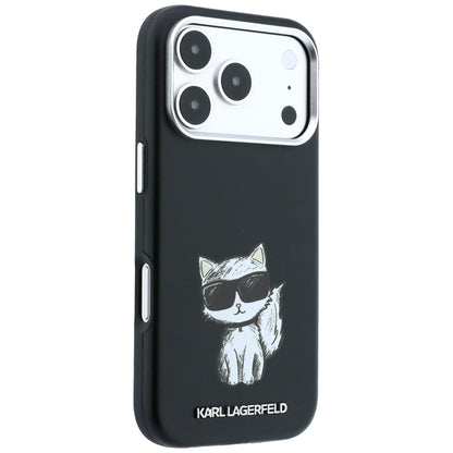 MagSafe-deksel for Apple iPhone 18 Pro / 17 Pro, Karl Lagerfeld, Choupette Sketch, Svart