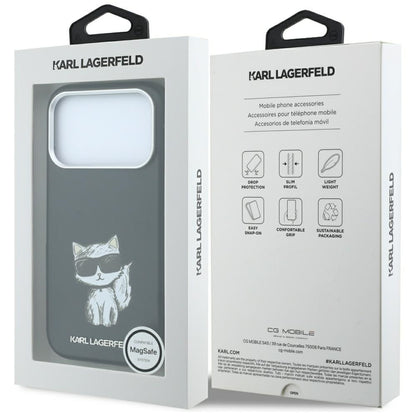 MagSafe-deksel for Apple iPhone 18 Pro / 17 Pro, Karl Lagerfeld, Choupette Sketch, Svart