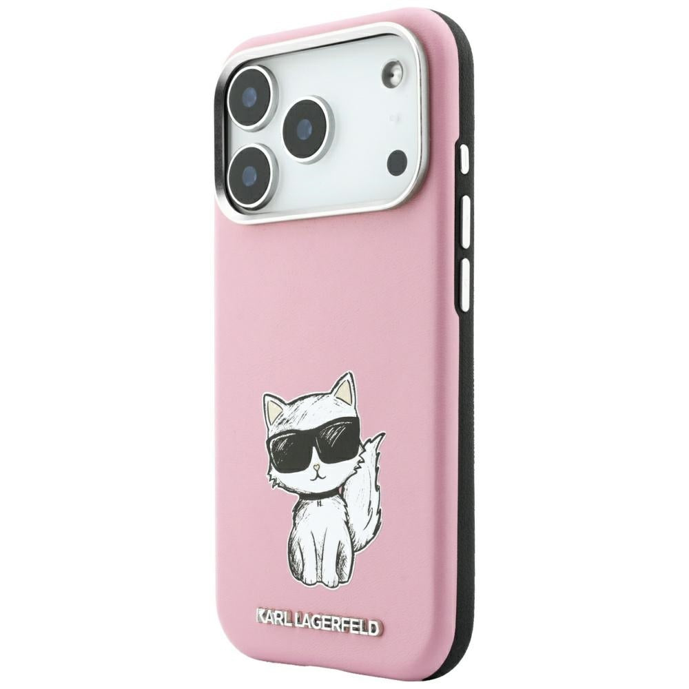 MagSafe-deksel for Apple iPhone 18 Pro / 17 Pro, Karl Lagerfeld, Choupette Sketch, Rosa