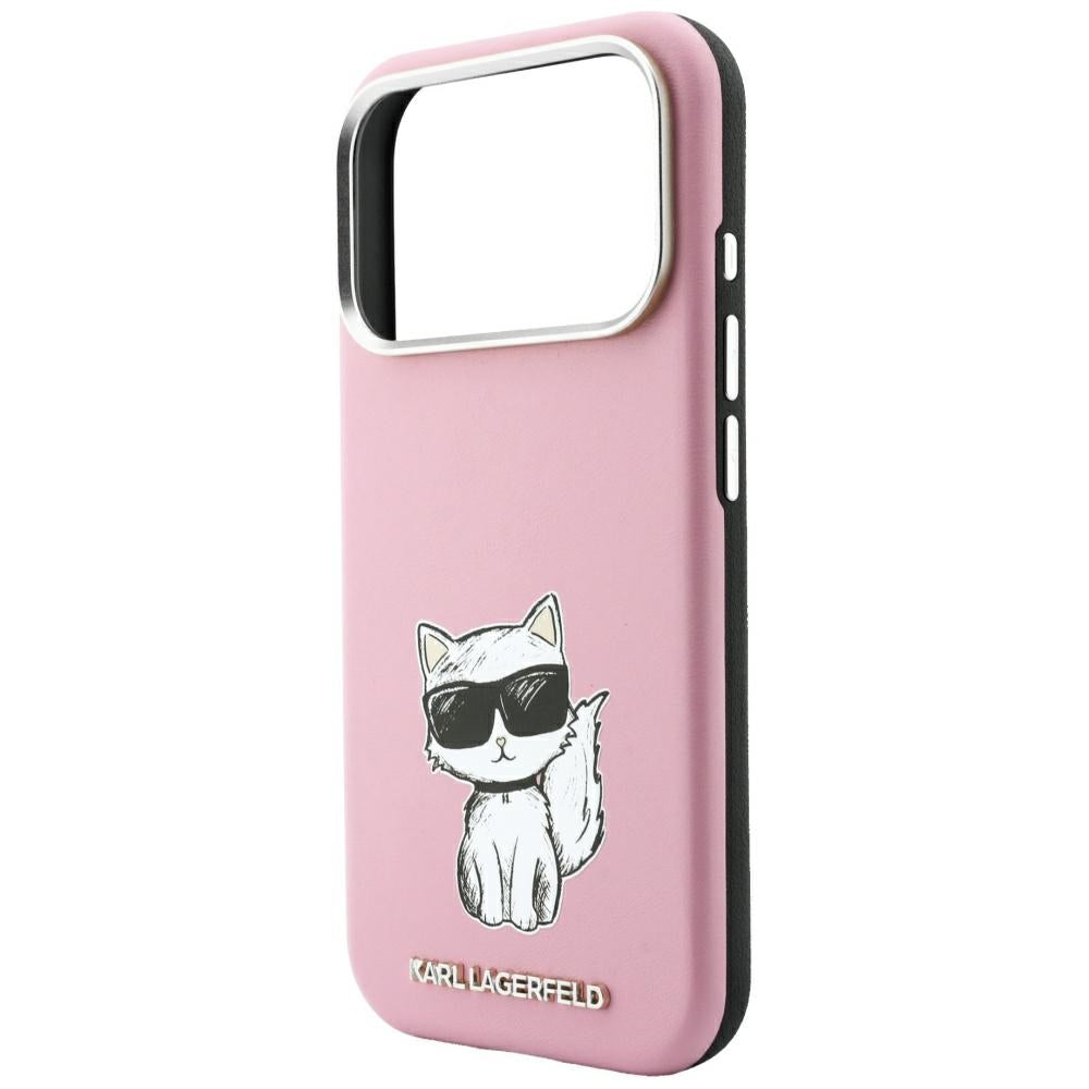 MagSafe-deksel for Apple iPhone 18 Pro / 17 Pro, Karl Lagerfeld, Choupette Sketch, Rosa