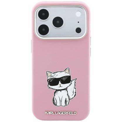 MagSafe-deksel for Apple iPhone 18 Pro / 17 Pro, Karl Lagerfeld, Choupette Sketch, Rosa