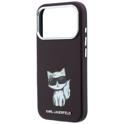 MagSafe-deksel for Apple iPhone 18 Pro / 17 Pro, Karl Lagerfeld, Choupette Sketch, Burgunder