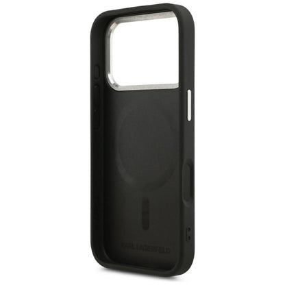 MagSafe-deksel for Apple iPhone 18 Pro / 17 Pro, Karl Lagerfeld, EMB. Ring med Karl RSG-logo, svart