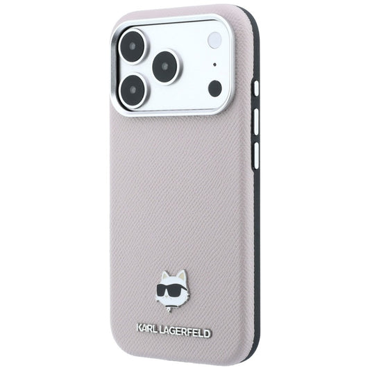 MagSafe-deksel for Apple iPhone 18 Pro / 17 Pro, Karl Lagerfeld, Grained Choupette Head, Rosa